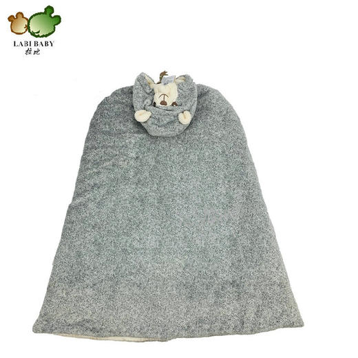 拉比-寝具类（冬）C9绒绒熊头披风（礼盒）玫瑰 商品图2