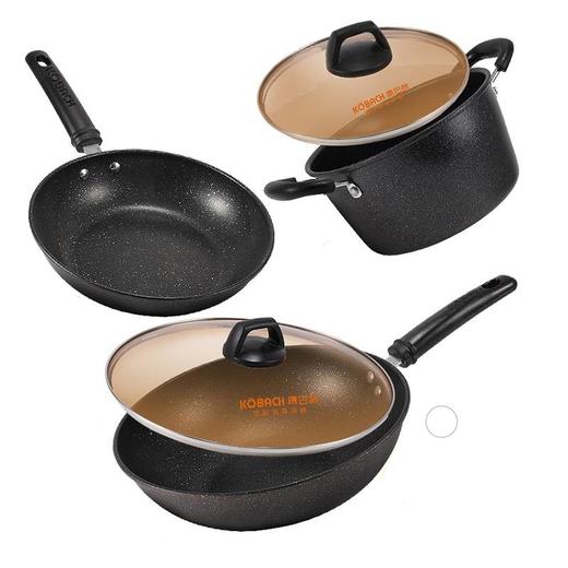 康巴赫 麦饭石锅具三件套 LCJT3A【TY3.0】 商品图0