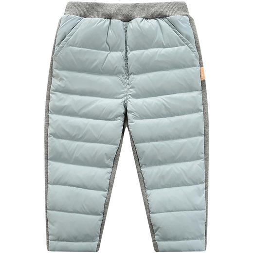 拉比-童衣类（冬）C9时尚羽绒拼接长裤玫瑰红 商品图3