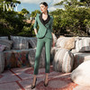 IWY/绿色高端职业装套装女时尚显瘦西装正装女通勤气质经理工作服NCP1249 商品缩略图2