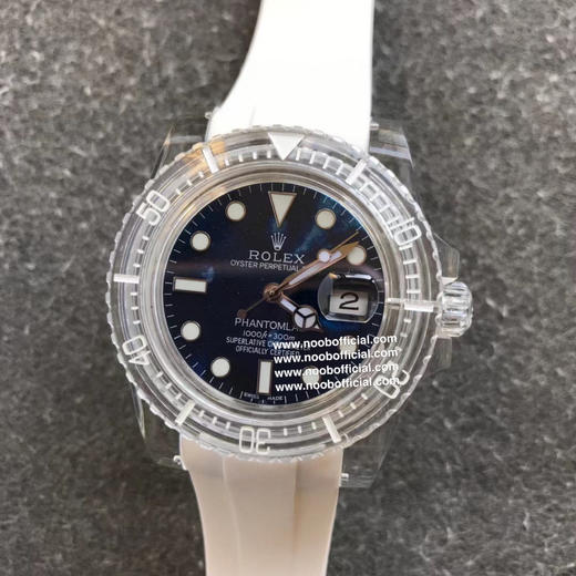 GR-Factory 2021新款🔥PHANTOMLAB&ROLEX联名力作水晶系列腕表来袭！颠覆传统概念！采用PMMA水晶材质！3135蓝游丝机芯！市场好的泰国进口橡胶表带，永不变黄 商品图8