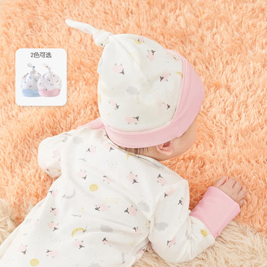 英氏婴儿帽子赛柔丝男女圆帽新生儿胎帽YLSJJ01016A YLSJJ01017A 商品图1