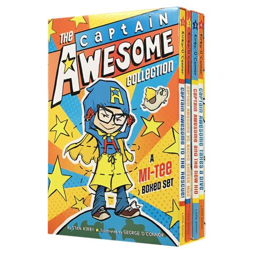 异能船长4册盒装 英文原版 The Captain Awesome Collection 儿童初级桥梁章节书 英文版进口原版英语课外阅读书籍 商品图3