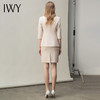 IWY/温柔米白职业装套装女洋气五分袖显瘦时尚高端珠宝店工作服OL C10408+S10407米白 商品缩略图3