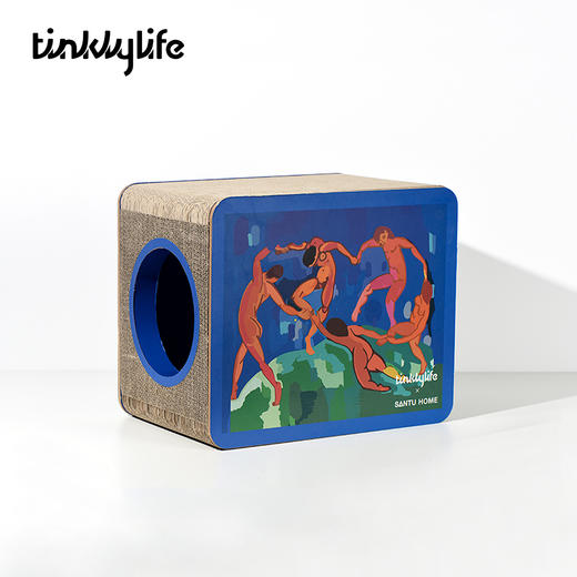 Tinklylife SANTU艺术装饰画猫窝抓板不掉屑大号大空间猫咪用品 商品图2