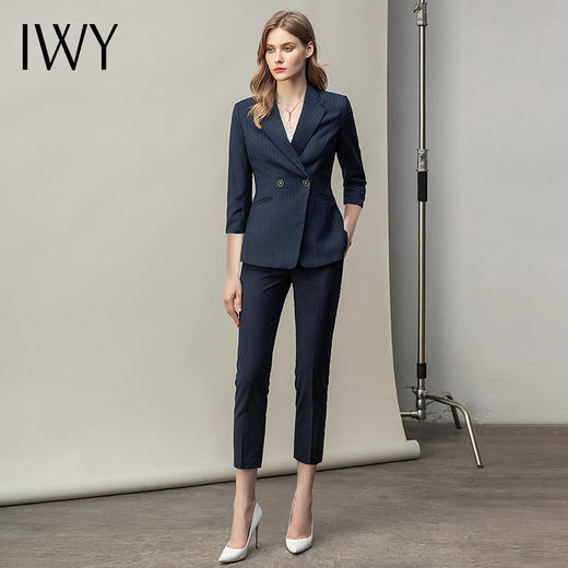 IWY/职业通勤西服套装套裙C10388+P10345+S10345 商品图2