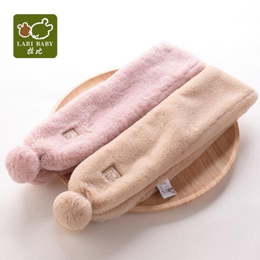 拉比-配饰类（冬）C9毛绒围巾玫瑰红 商品图2