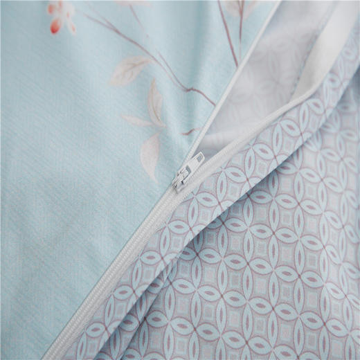 恒源祥HYX034TJ树枝梅花印四件套 100%聚酯纤维 80g桃皮绒 被套200cm*230cm【CZ】 商品图3