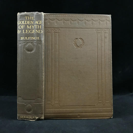 1924年 布尔芬奇《神话传奇的黄金时代》 36幅插图 漆布精装大32开 商品图0