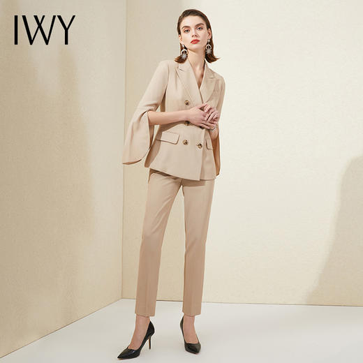 IWY/卡其职业西装套装时尚气质工作服总裁女神范面试正装ol 201017C1+P1 商品图2