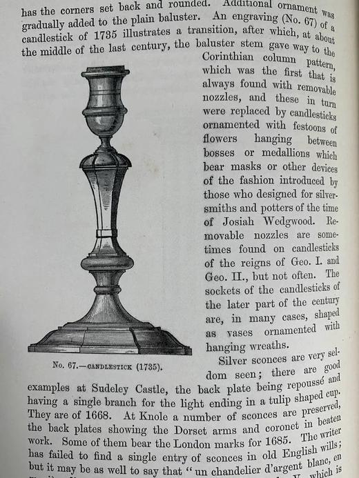 1881年 英国古董器皿 78幅版画插图 漆布精装18开 商品图6