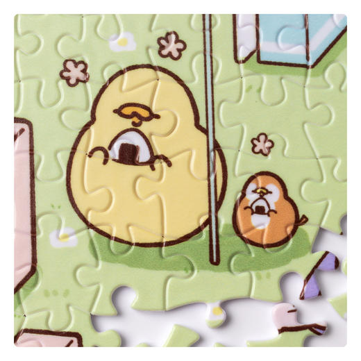 【折扣商品 不退不换】1000片 平面拼图 塑料拼图 H2607 吃货鸡仔- 吃货鸡仔的上班族日常 商品图4