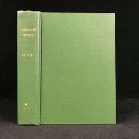 1842年 彭斯诗歌作品全集 30幅精美钢版画插图 漆布精装18开