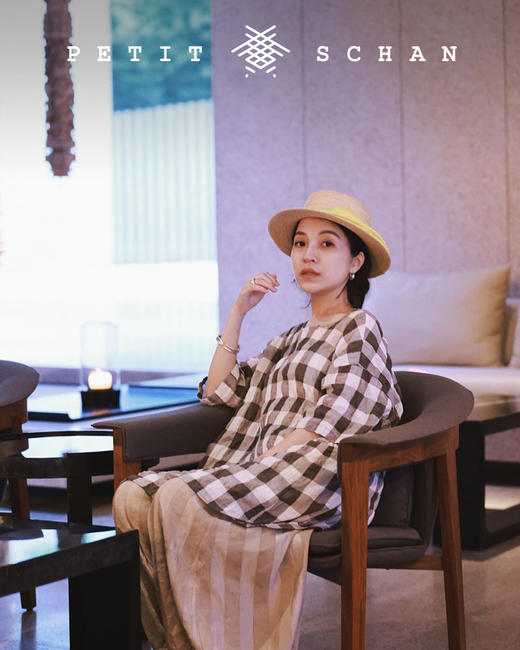 PETIT SCHAN小闪  CLO#045 Lantern 意大利进口亚麻混纺面料条纹灯笼裤 商品图4