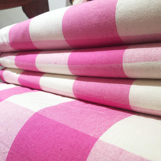 （乡村振兴商品）百布堂纯棉粗布养生夏凉被（粉红格） 商品图3