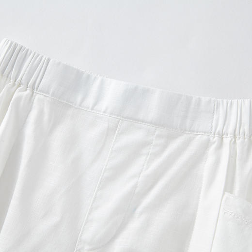 英氏-童衣类（夏）E1外着英梭中裤白100CM 商品图1