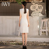 IWY/气质简约白色无袖连衣裙女时尚韩版百搭西装套裙修身OL职业工作服Q620-W 商品缩略图4