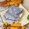 价值10000+ 原地封神！被美到心颤！H家猪鼻链元素雾霾空气蓝丝巾100cm*190cm 高规格桑蚕真丝 柔软丝滑 好打理 飘逸仙气让人有初恋般的意外心动！预售 商品缩略图5