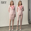 IWY/粉色播音艺考服装女正装时尚气质名媛OL主持人工作服高端职业 CS11120卡其 商品缩略图4