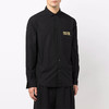 VERSACE 范思哲 男士棉质logo刺绣翻领长袖衬衫 黑色 71GAL2RA CN002 899 商品缩略图1