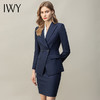 IWY/藏青气质名媛风长袖西装套裙女简约休闲时尚工服职业装包臀OL CS11398 商品缩略图0