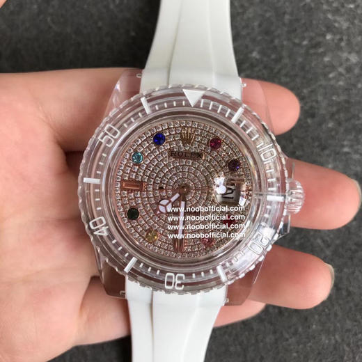 GR-Factory 2021新款🔥PHANTOMLAB&ROLEX联名力作水晶系列腕表来袭！颠覆传统概念！采用PMMA水晶材质！3135蓝游丝机芯！市场好的泰国进口橡胶表带，永不变黄 商品图1