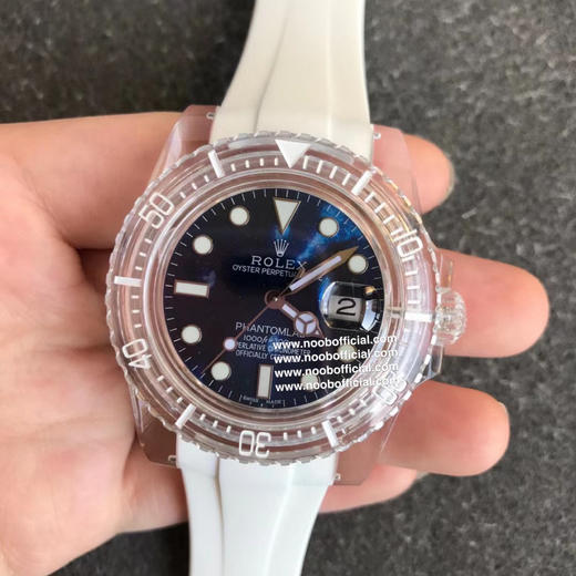 GR-Factory 2021新款🔥PHANTOMLAB&ROLEX联名力作水晶系列腕表来袭！颠覆传统概念！采用PMMA水晶材质！3135蓝游丝机芯！市场好的泰国进口橡胶表带，永不变黄 商品图1