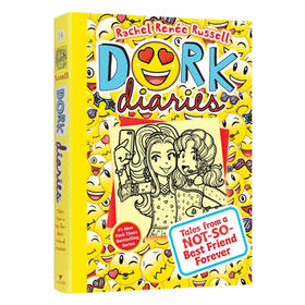 怪诞少女日记14 英文原版 Dork Diaries 14 女版小屁孩 朵拉日记 儿童英语章节桥梁书 进口原版书籍