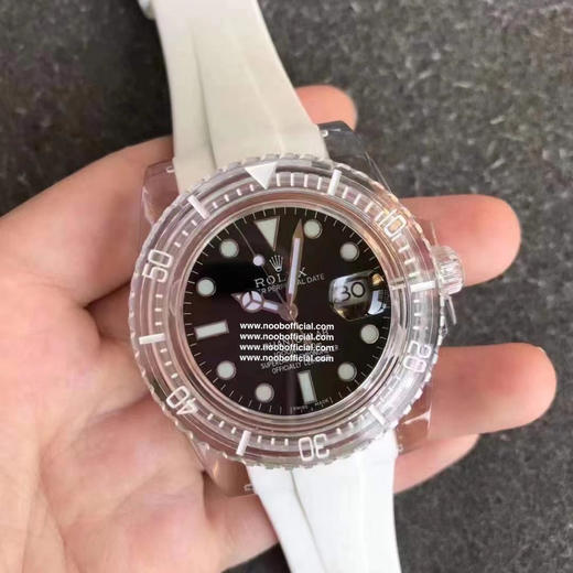 GR-Factory 2021新款🔥PHANTOMLAB&ROLEX联名力作水晶系列腕表来袭！颠覆传统概念！采用PMMA水晶材质！3135蓝游丝机芯！市场好的泰国进口橡胶表带，永不变黄 商品图8