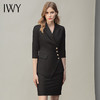 IWY/黑色经理职业装工作服女时尚气质套裙设计感西装套装ol通勤装 C10408+S10407黑色 商品缩略图0
