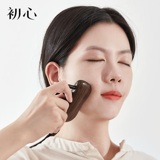 初心| 经络按摩梳黑檀牛角绿檀绵羊角送人送礼梳子 商品图3