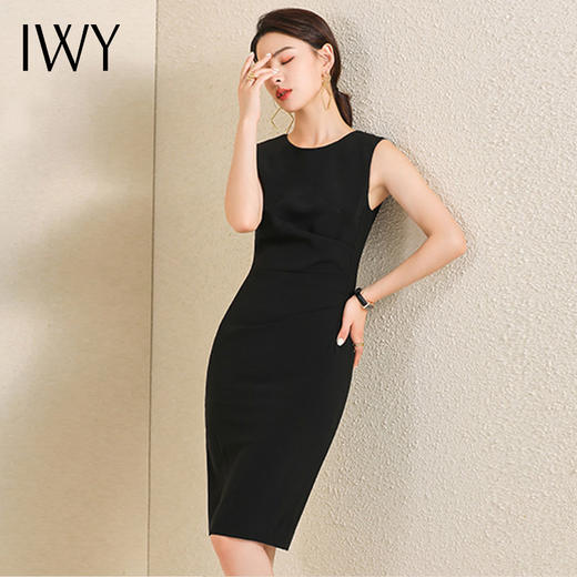 IWY/售楼部工作服女连衣裙修身名媛面试正装气质高端职业套裙 NQ620 商品图2