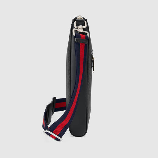 【预售】Gucci GG Supreme黑灰色帆布男士挎包单肩包 尺寸为27cm（宽）x 28.5cm（高）x 5cm（深） 商品图3