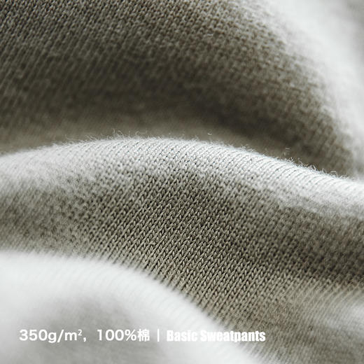 工装优选 复古重磅针织卫裤锥形裤运动灰色垂感休闲长裤松紧腰男士 商品图1