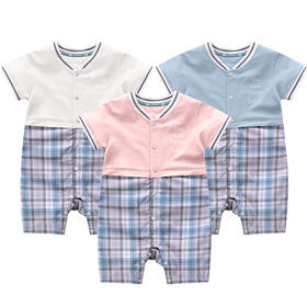 拉比-童衣类（夏）C9全开连体短袖衣