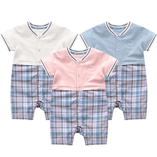 拉比-童衣类（夏）C9全开连体短袖衣 商品图0