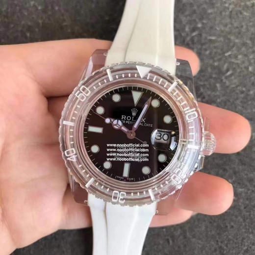 GR-Factory 2021新款🔥PHANTOMLAB&ROLEX联名力作水晶系列腕表来袭！颠覆传统概念！采用PMMA水晶材质！3135蓝游丝机芯！市场好的泰国进口橡胶表带，永不变黄 商品图4