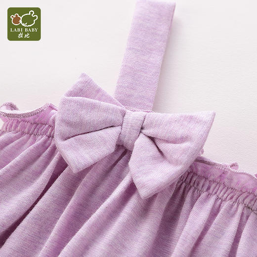 拉比-童衣类（夏）C9绚丽吊带连体衣浅蓝 商品图3