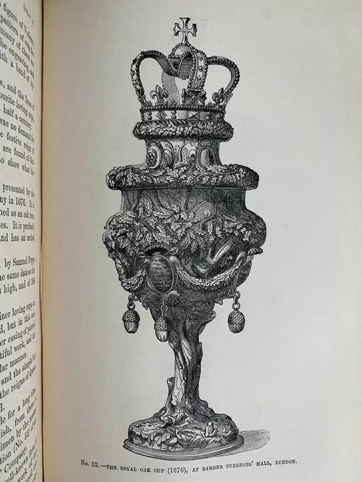 1881年 英国古董器皿 78幅版画插图 漆布精装18开 商品图12