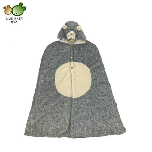 拉比-寝具类（冬）C9绒绒熊头披风（礼盒）玫瑰 商品图1