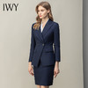 IWY/藏青气质名媛风长袖西装套裙女简约休闲时尚工服职业装包臀OL CS11398 商品缩略图1