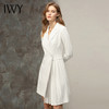 IWY/白色职业连衣裙套装小众设计优雅时髦轻奢办公高级工装气质OL Q11363白色 商品缩略图1