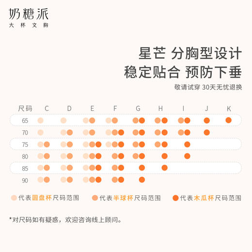 奶糖派大杯文胸星芒分胸型荷叶边刺绣蕾丝提拉胸部稳定承托内衣女 商品图5