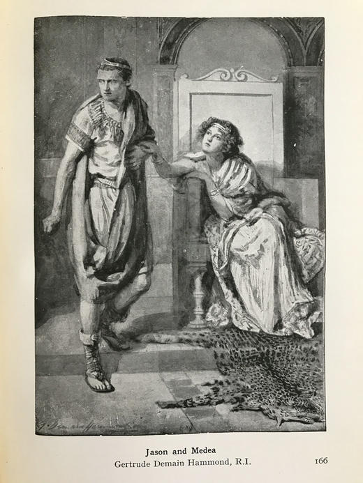 1924年 布尔芬奇《神话传奇的黄金时代》 36幅插图 漆布精装大32开 商品图9