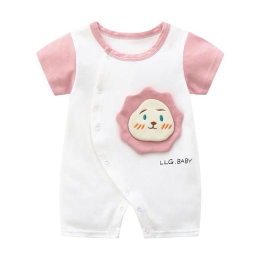 【母婴】新款 女童婴儿卡通可爱蛋黄连体包屁哈衣套装爬服新生男女童 衣服 商品图3