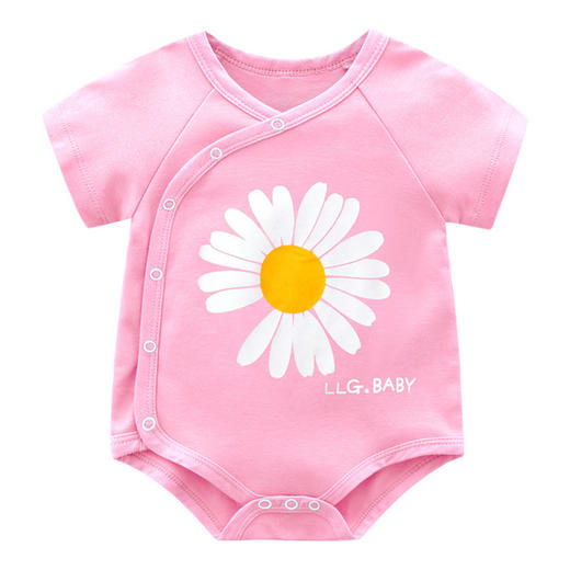 【母婴】新款 女童婴儿卡通可爱蛋黄连体包屁哈衣套装爬服新生男女童 衣服 商品图2