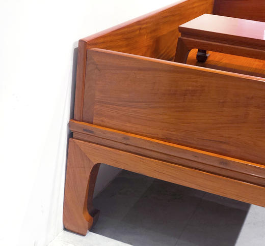 红桥红  家具严选  缅甸花梨（大果紫檀）【206直腿三围板罗汉床两件套 】 商品图3