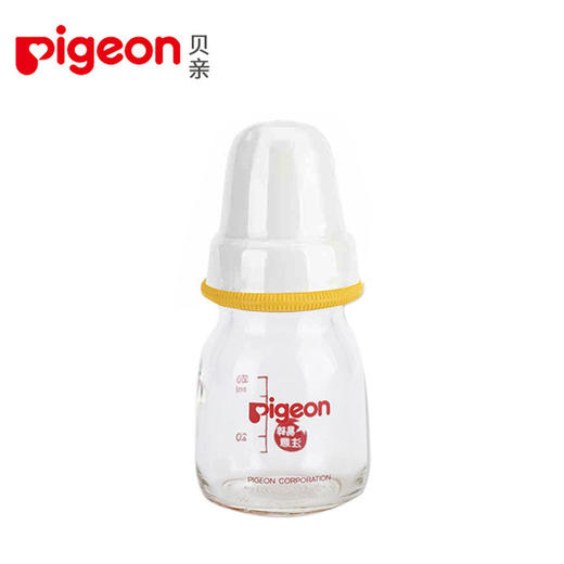 【母婴】贝亲pigeon 婴儿标准口径玻璃果汁奶瓶硅胶实感奶嘴 DA85 商品图1