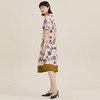 MIIDII/谜底连衣裙21夏新品棒球领花朵印花收腰长款裙212ML0791 商品缩略图3