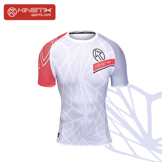 KONFORT SHORT SLEEVE轻压缩短袖上衣（白）训练健身跑步 商品图1